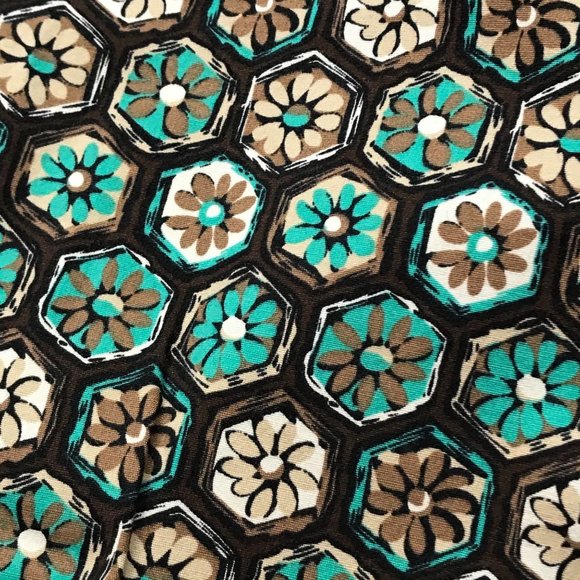 Harold's Vintage Cotton Blend Pants Women's Size 8 Retro Floral Crop Trousers - Picture 12 of 12